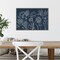 Indigo Floral I by Silvia Vassileva 23-in. W x 16-in. H. Canvas Wall Art Print Framed in Grey